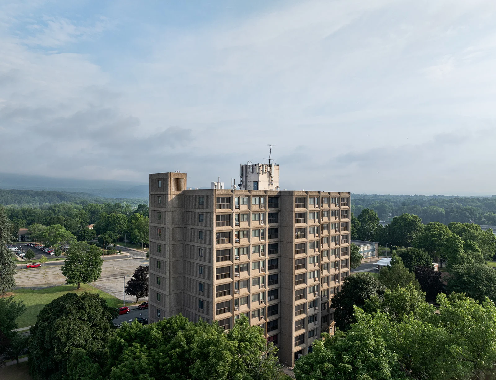 Pulaski Heights building exterior aerial